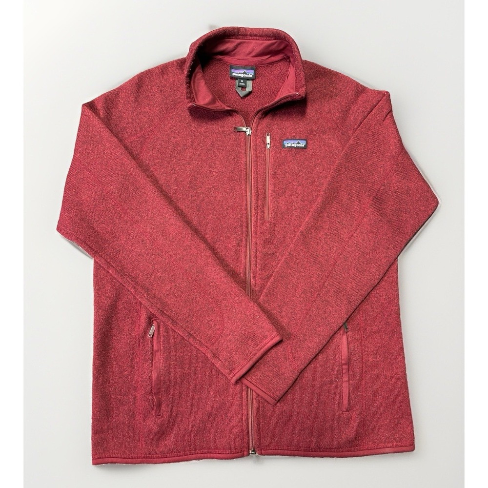 Patagonia Better Sweater Full Zip Fleece Pullover Burnt Red Rust Men's XL 25523